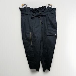 Future Collective by Jenny K Lopez Pants Women’s Size 20 Black Cargo Paperbag